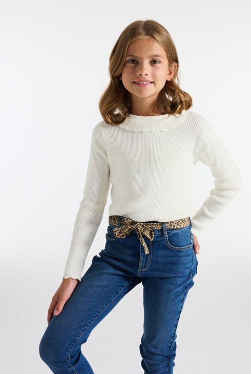 Witte trui voor meisjes 2