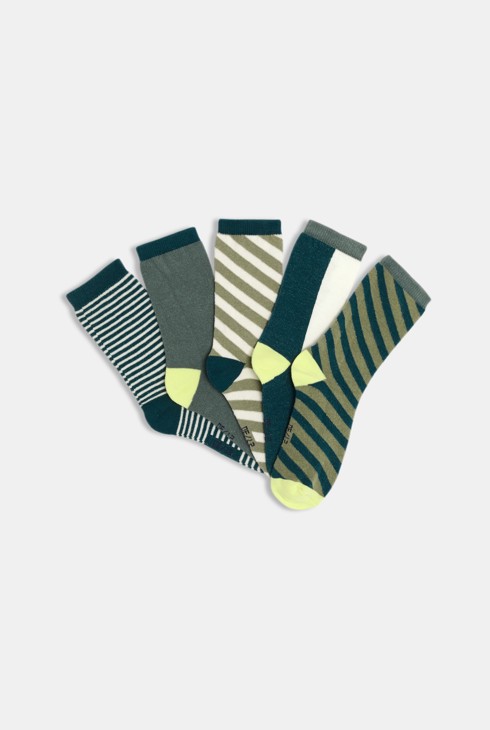 Chaussettes à motifs bleu garçon (lot de 5) 1