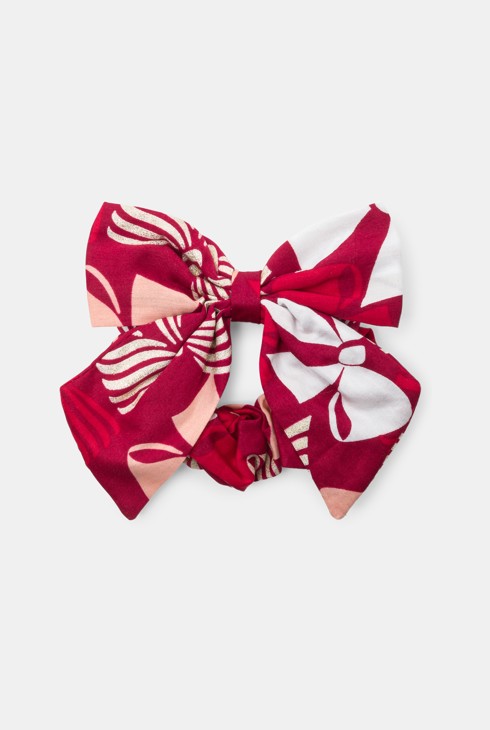 Coletero lazo estampado rojo niña 1