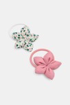 Lot de 2 élastiques fleuris Fille