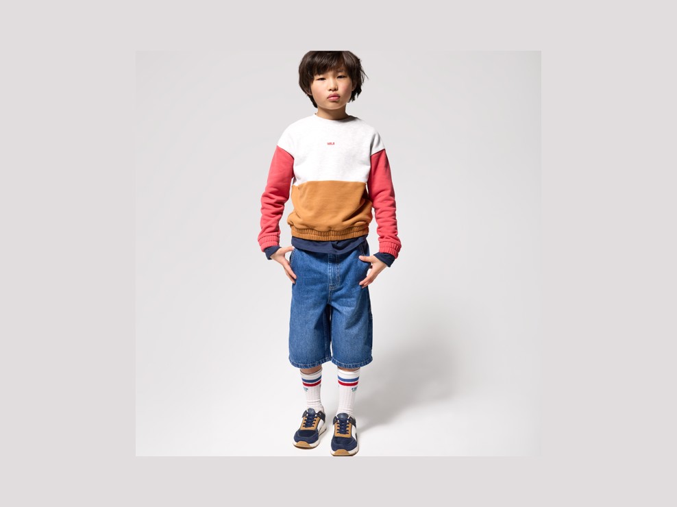 Sweatshirt Jungen grau 1