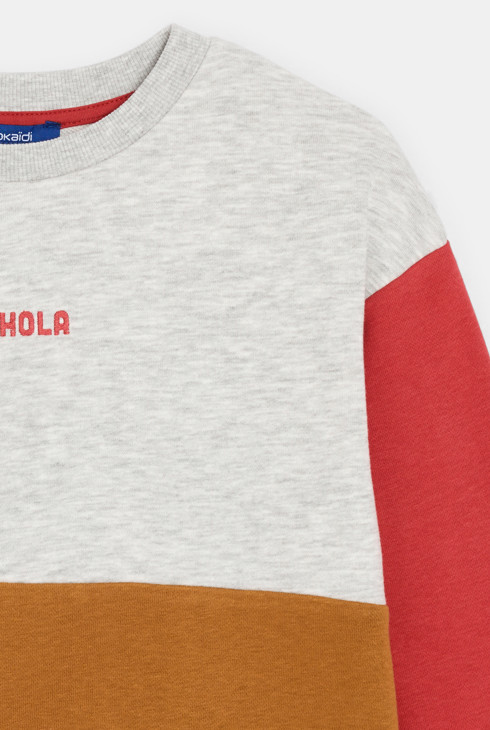 Sweat-shirt garçon gris