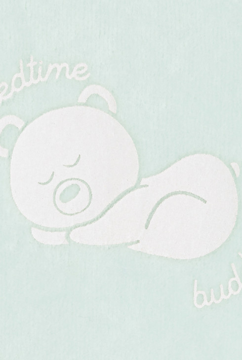 Lot de dors-bien en velours bleu bébé garçon 2