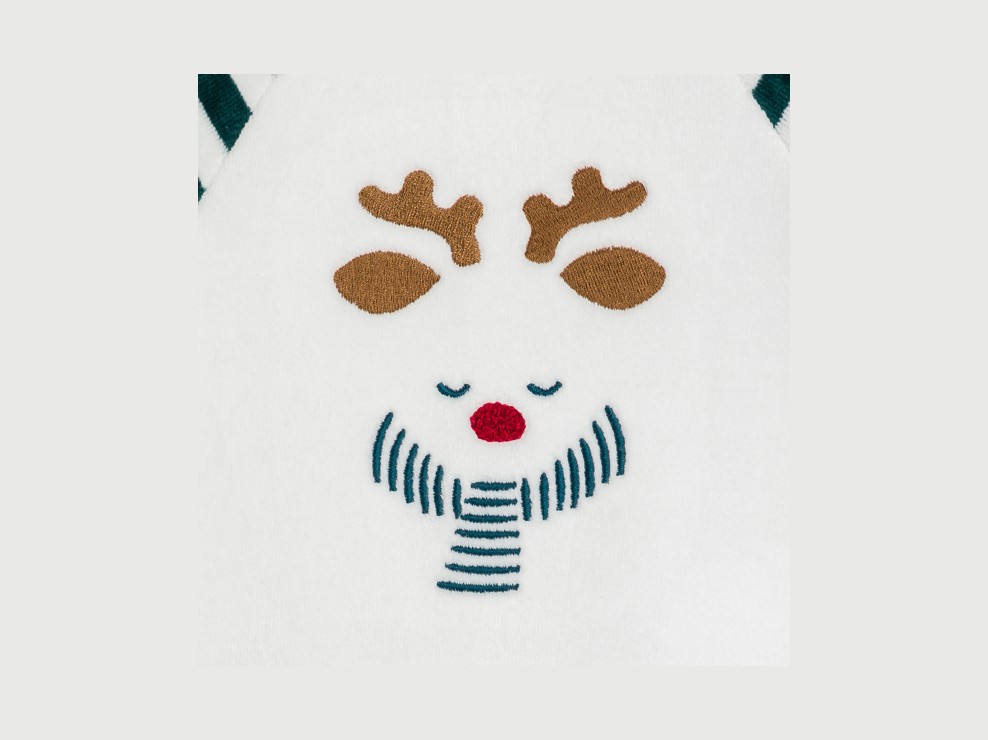 Pyjama en velours vert bébé garçon 2