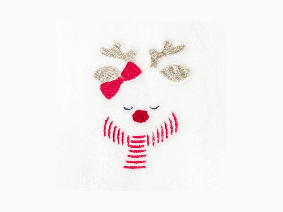 Pyjama aus Samt rot Kleinkind Mädchen 2