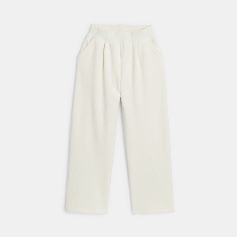 Weite Hose aus weichem Cordsamt für Mädchen