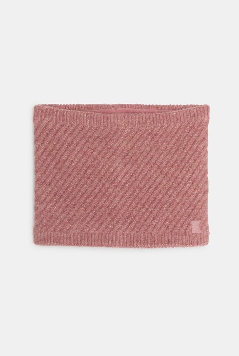 Scaldacollo in maglia rosa per Bambina 1