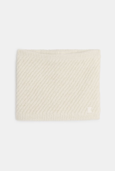 Snood bianco in maglia per Bambina 1