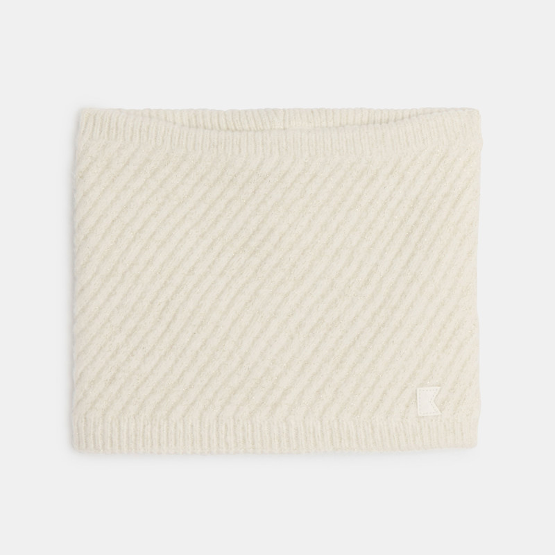 Weißer Strick-Snood für Mädchen