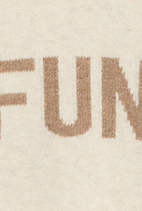 Pull à message beige Garçon