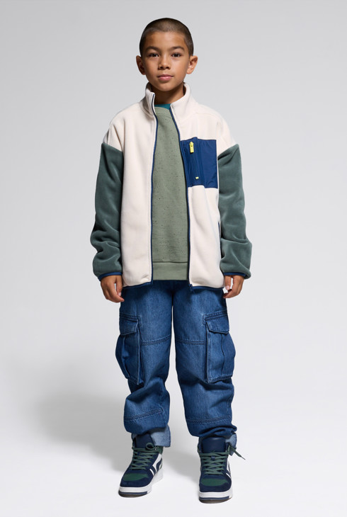 Fleecejacke beige Jungen 1