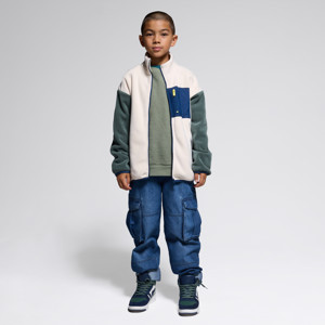 Fleecejacke beige Jungen