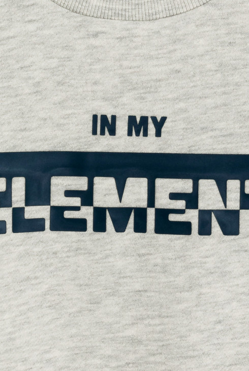 Sweat col rond gris chiné Garçon