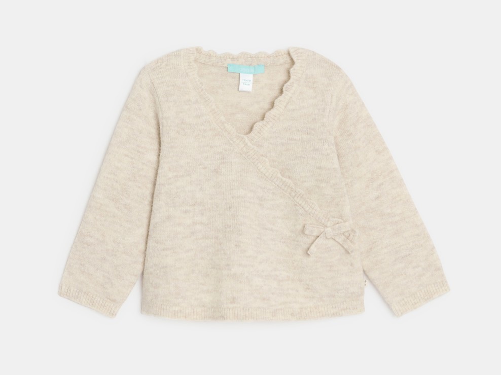 Strickjacke beige Kleinkind Mädchen 1