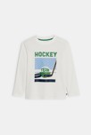 T-shirt à motif blanc garçon