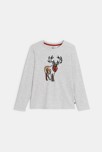 T-shirt gris à motif animalier Garçon