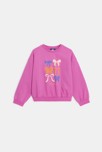 Sweat rose à motif nœud Fille