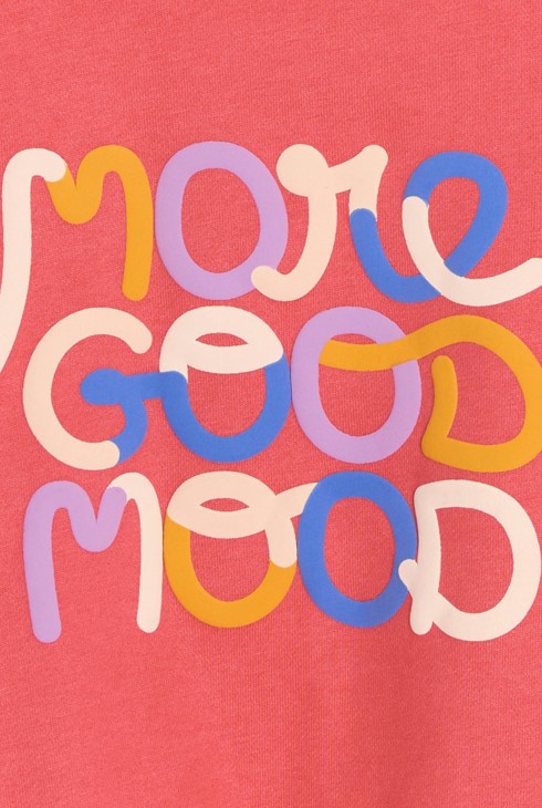 Girl's pink slogan sweatshirt 2