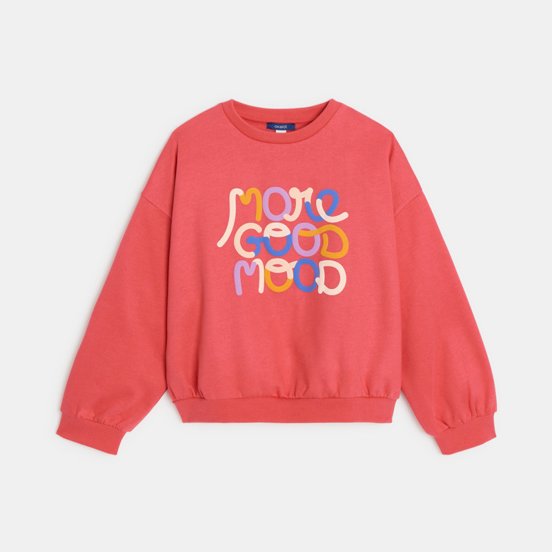 Rosa Sweatshirt mit Schriftzug Mädchen