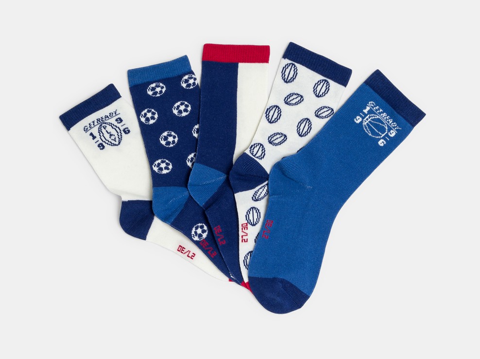 Lot de chaussettes garçon bleues 1