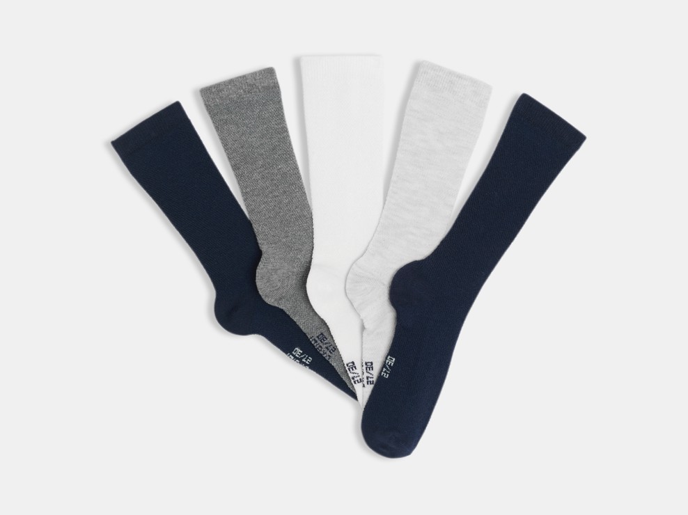 Modische Socken marineblau Jungen (5er-Pack) 1