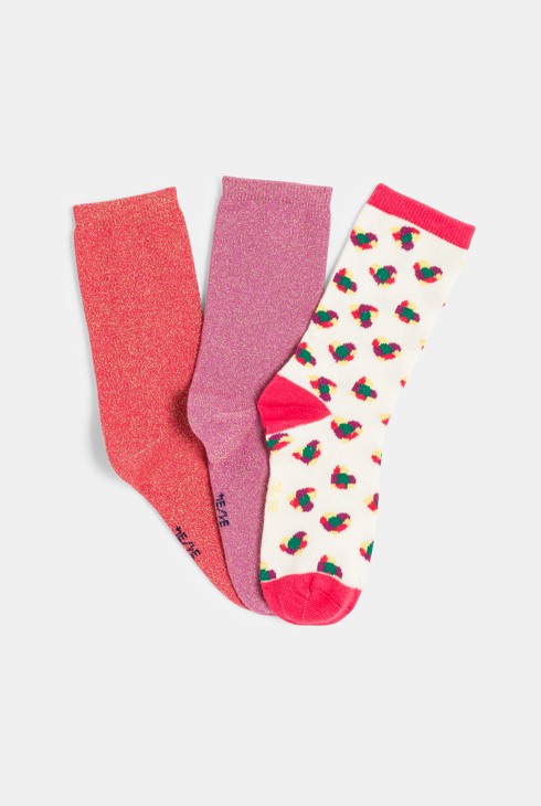 Chaussettes fantaisie Fille (3 paires) 1