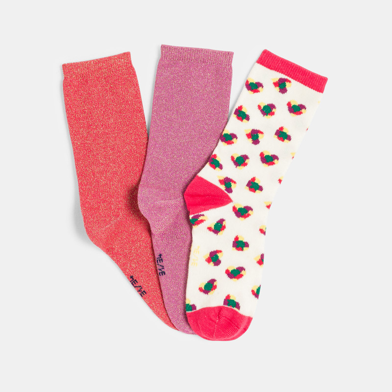 Modische Socken für Mädchen (3er-Pack)