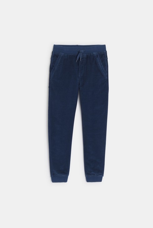 Pantaloni blu in velluto per Bambino 1