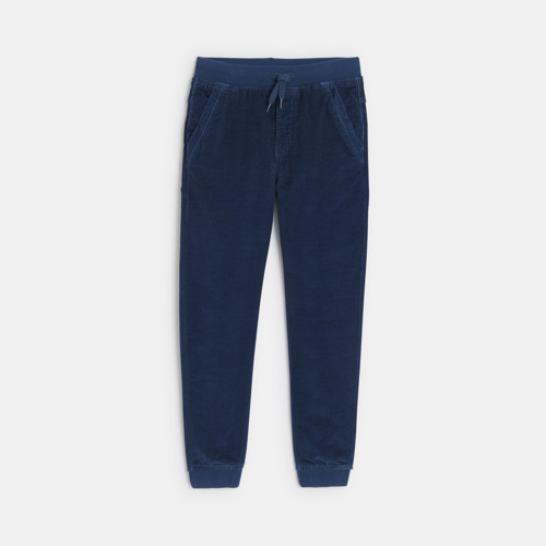 Pantalon En Velours Bleu Garçon - Indigo Tres Fonce - 6A - OKAIDI