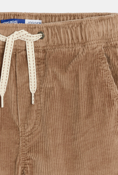 Pantalon en velours marron Garçon