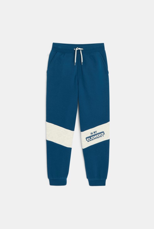 Jogging bleu avec empiècements Garçon 1