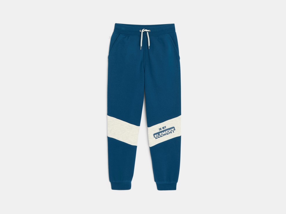 Jogginghose blau mit Einsätzen Jungen 2