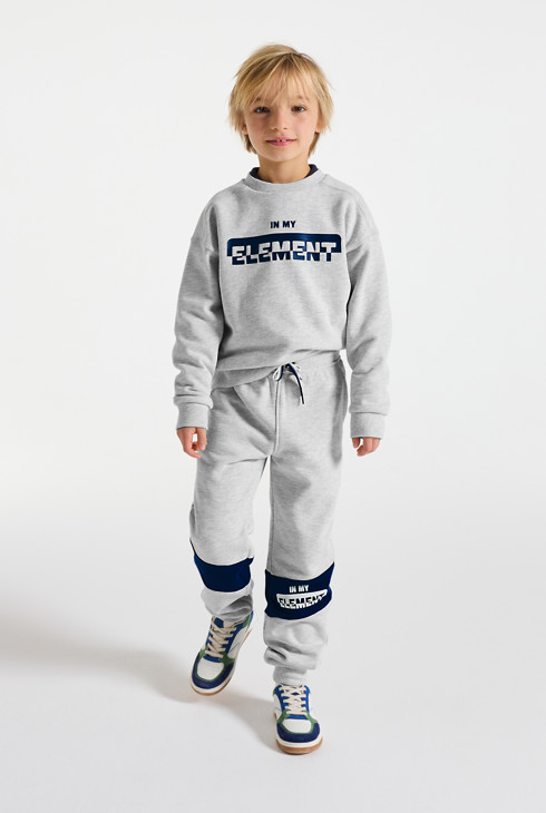 Pantalons de jòguing gris nen 1