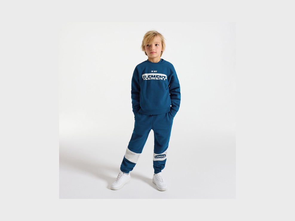 Jogginghose blau mit Einsätzen Jungen 1