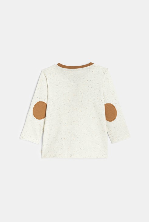 T-shirt beige motif animalier bébé garçon 2