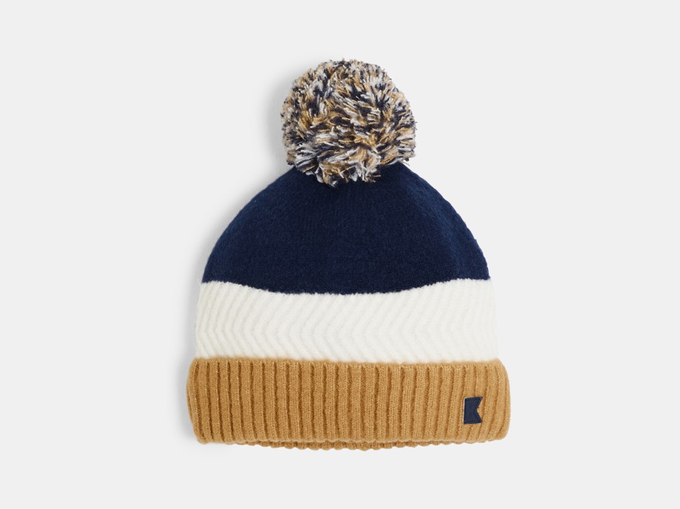 Bonnet bleu en maille Garçon 1