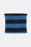 Snood côtelé rayé bleu Garçon