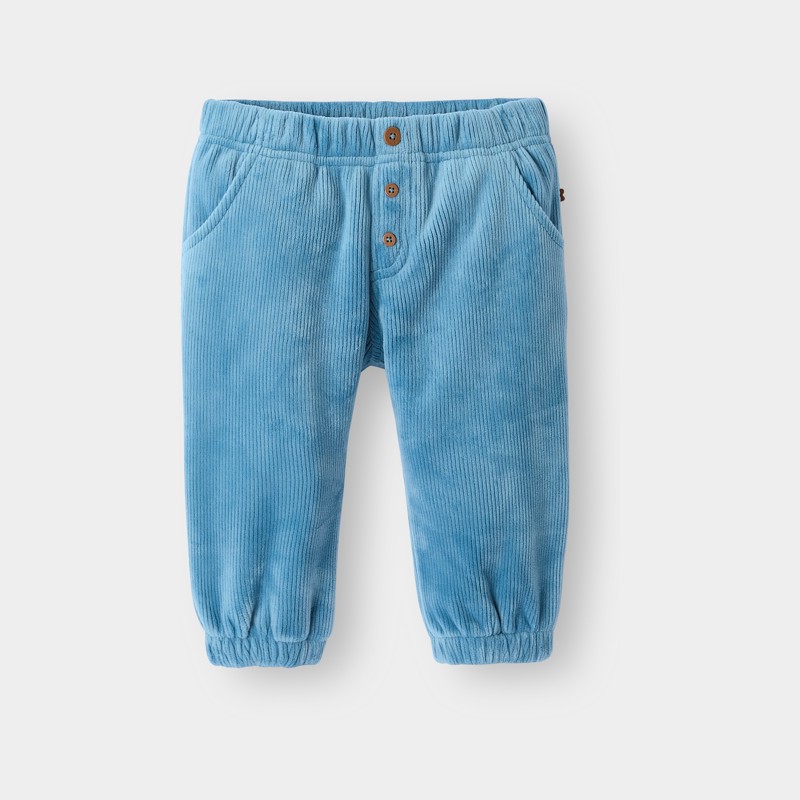 Blauwe fluwelen broek voor jongens