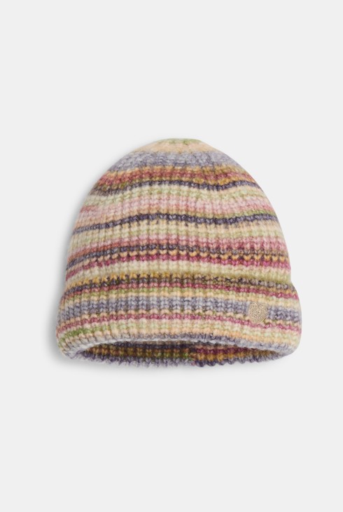 Gorro de punto multicolor niña 1