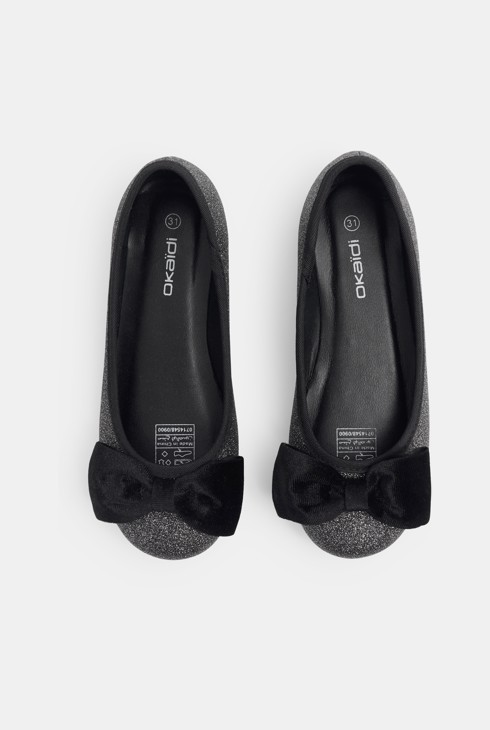 Bailarina con purpurina negra niña 2