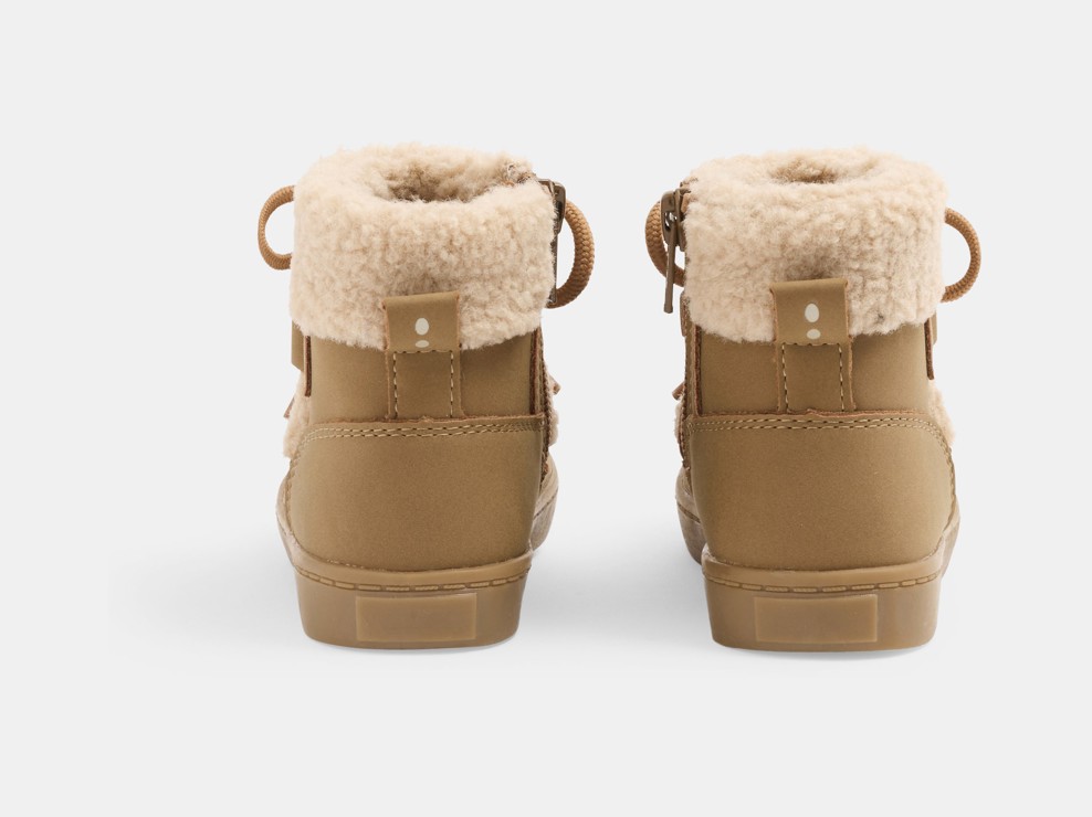 Beżowe ocieplane śniegowce dla niemowląt 2