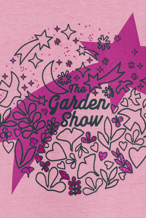 Girl's pink long-sleeve T-shirt 2