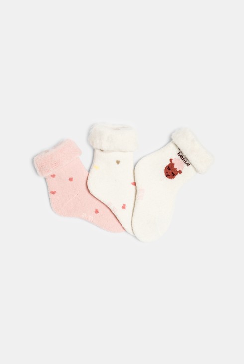 Pack de calcetines blancos bebé niña 1