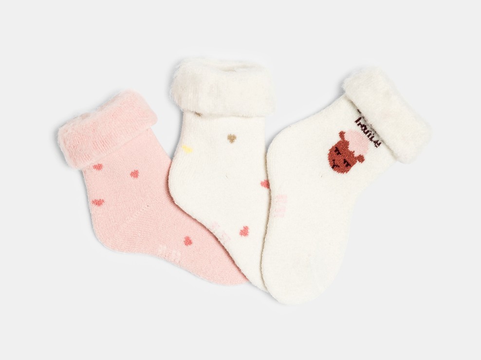 Lot de chaussettes blanches bébé fille 1
