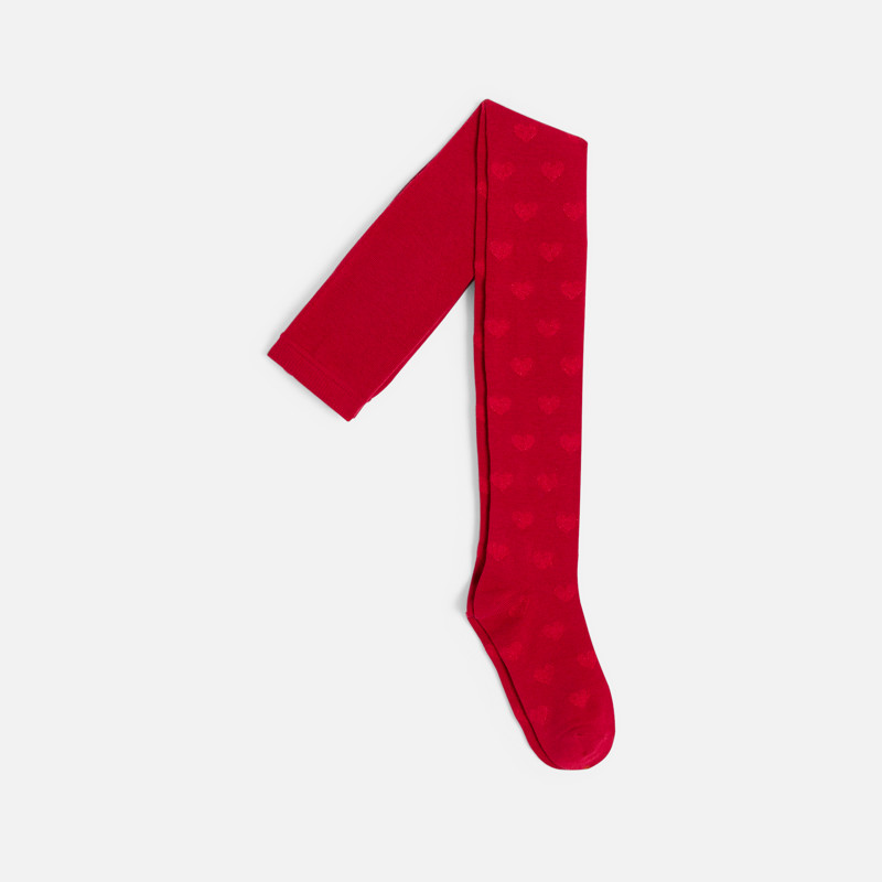 Strumphose warm Sterne rot Mädchen