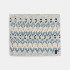 Snood gris motif scandinave Garçon