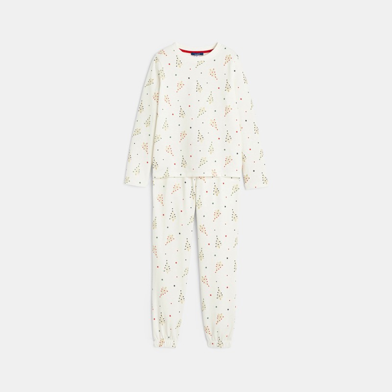 Zweiteiliger Pyjama mit festlichem Motiv für Mädchen