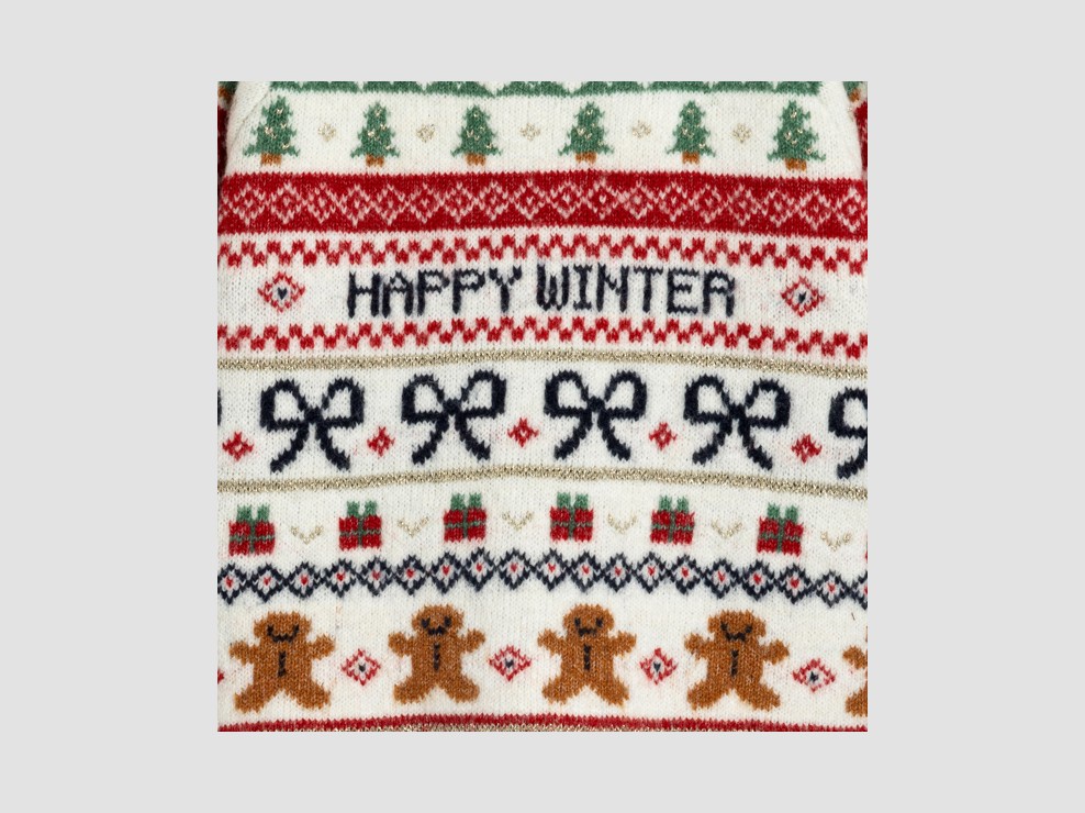 Strickpullover mit festlichem Muster Mädchen 2