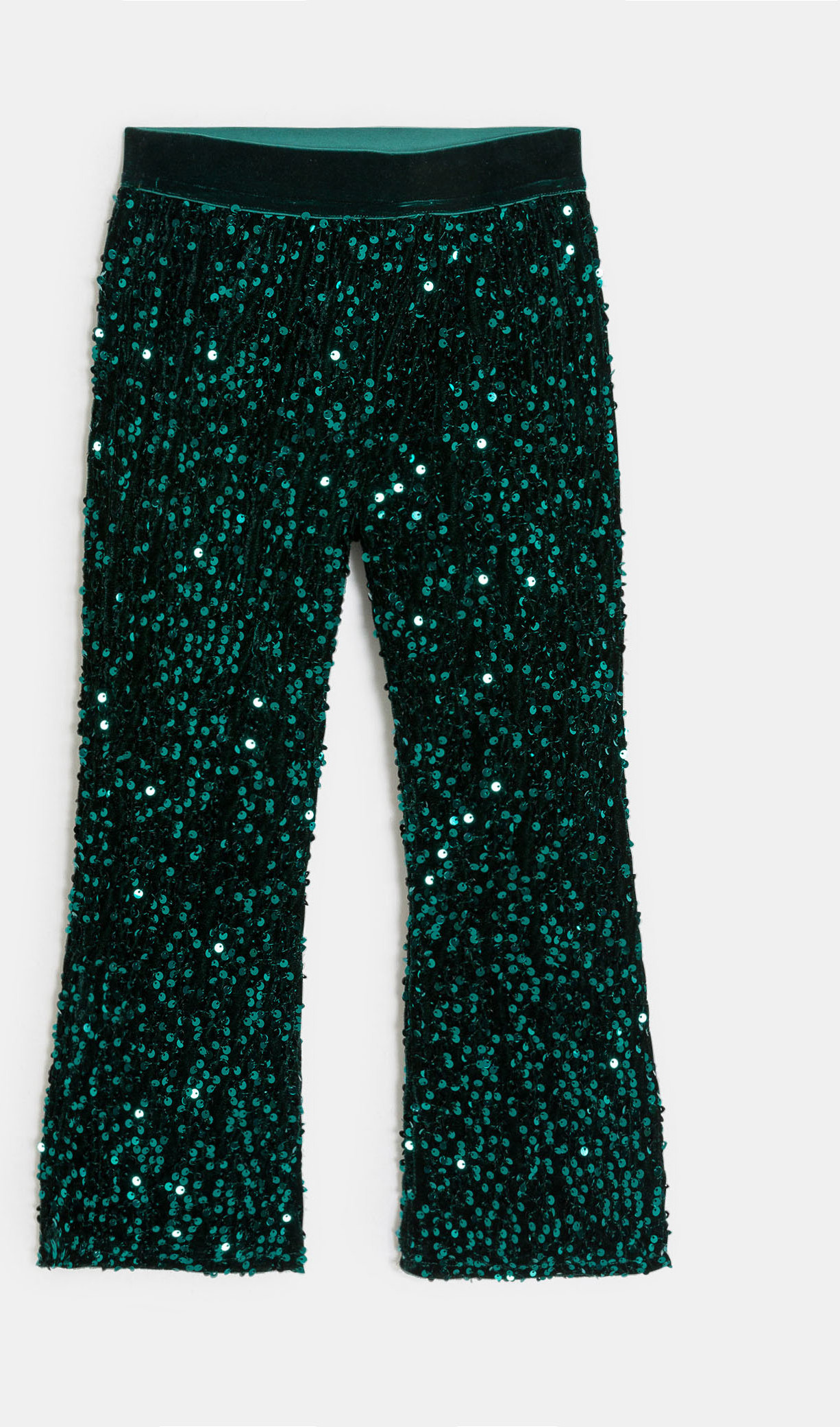 Zelene hlače sa šljokicama za djevojčice 2