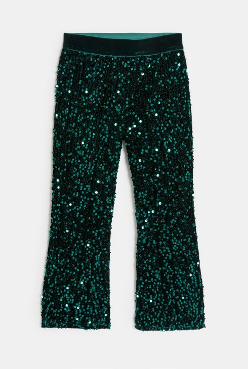 Pantalons verds de lluentons nena 2